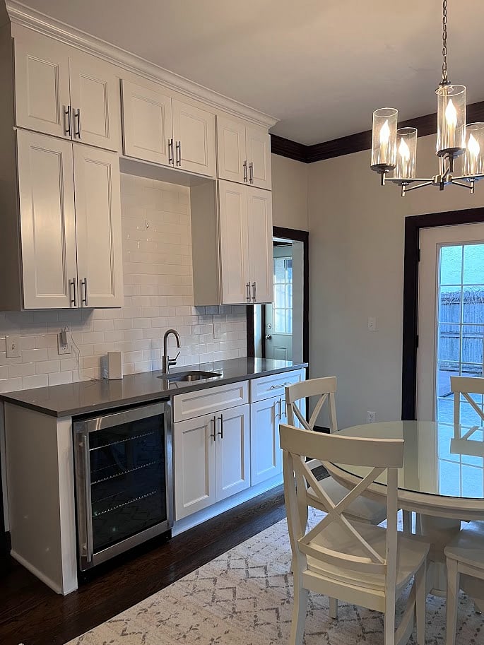 Beverage Refrigerator in the dining room