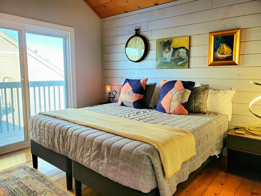Bedroom drapes are light blocking
