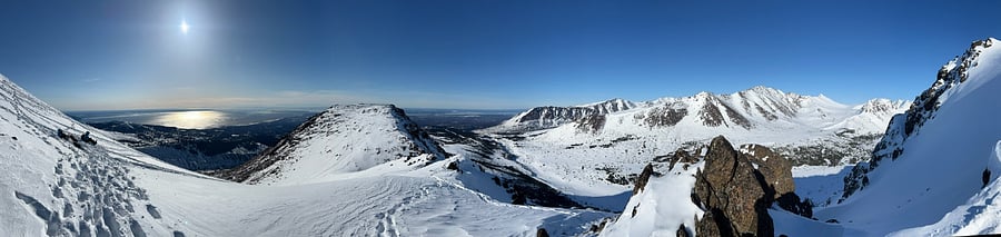 Flattop Mountain from 2nd Peak and Anchorage 
