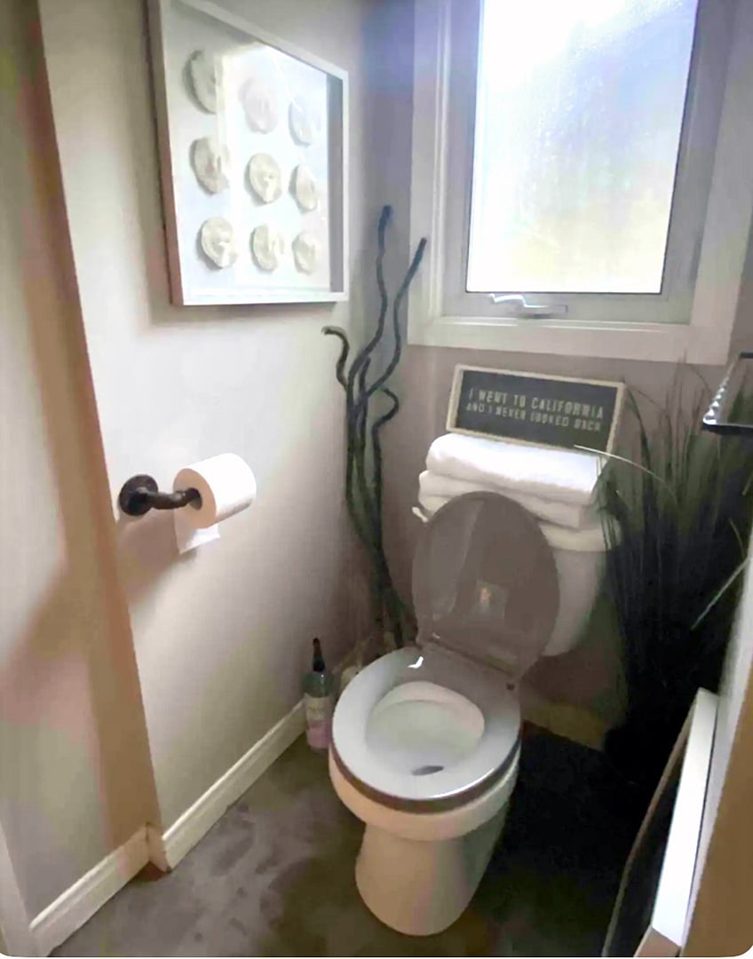 Portion of bathroom. Shower pic coming. It is to the right of the area.