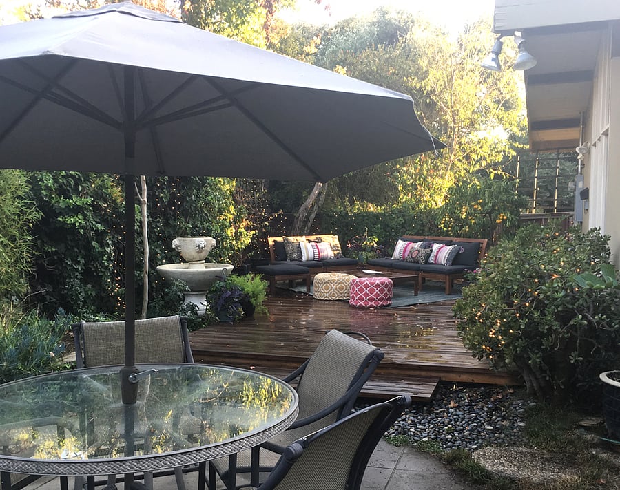 One of several outdoor areas.