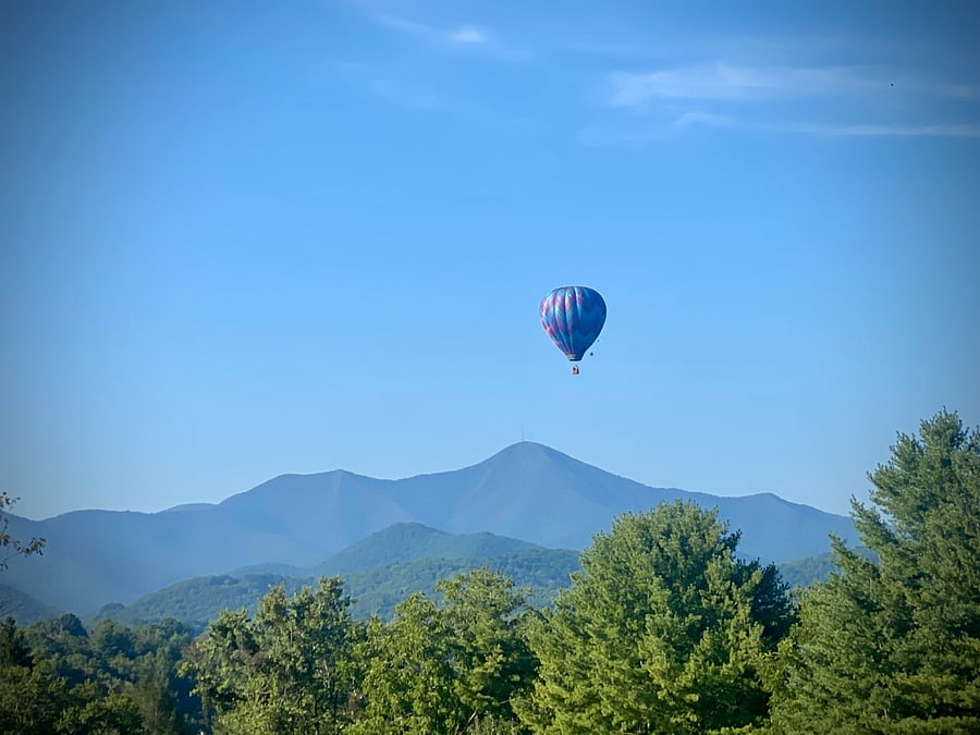 Front deck view