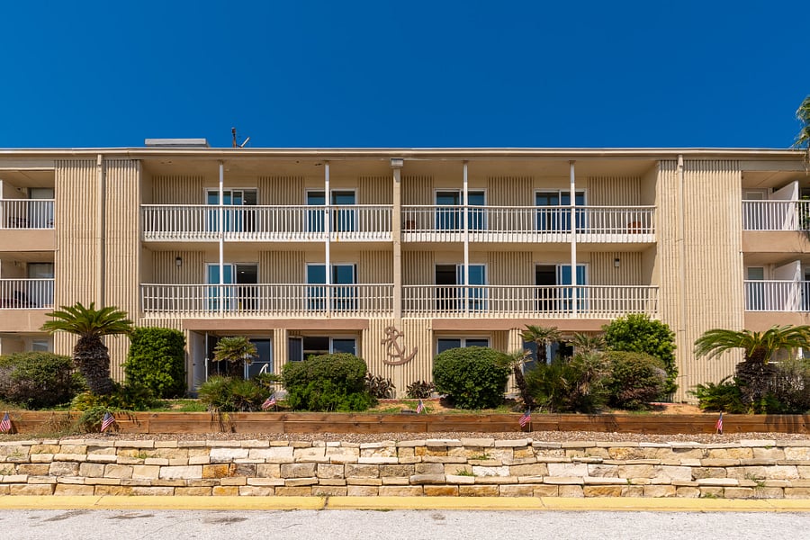 Front Entrance to the office, condo, gym and indoor pool