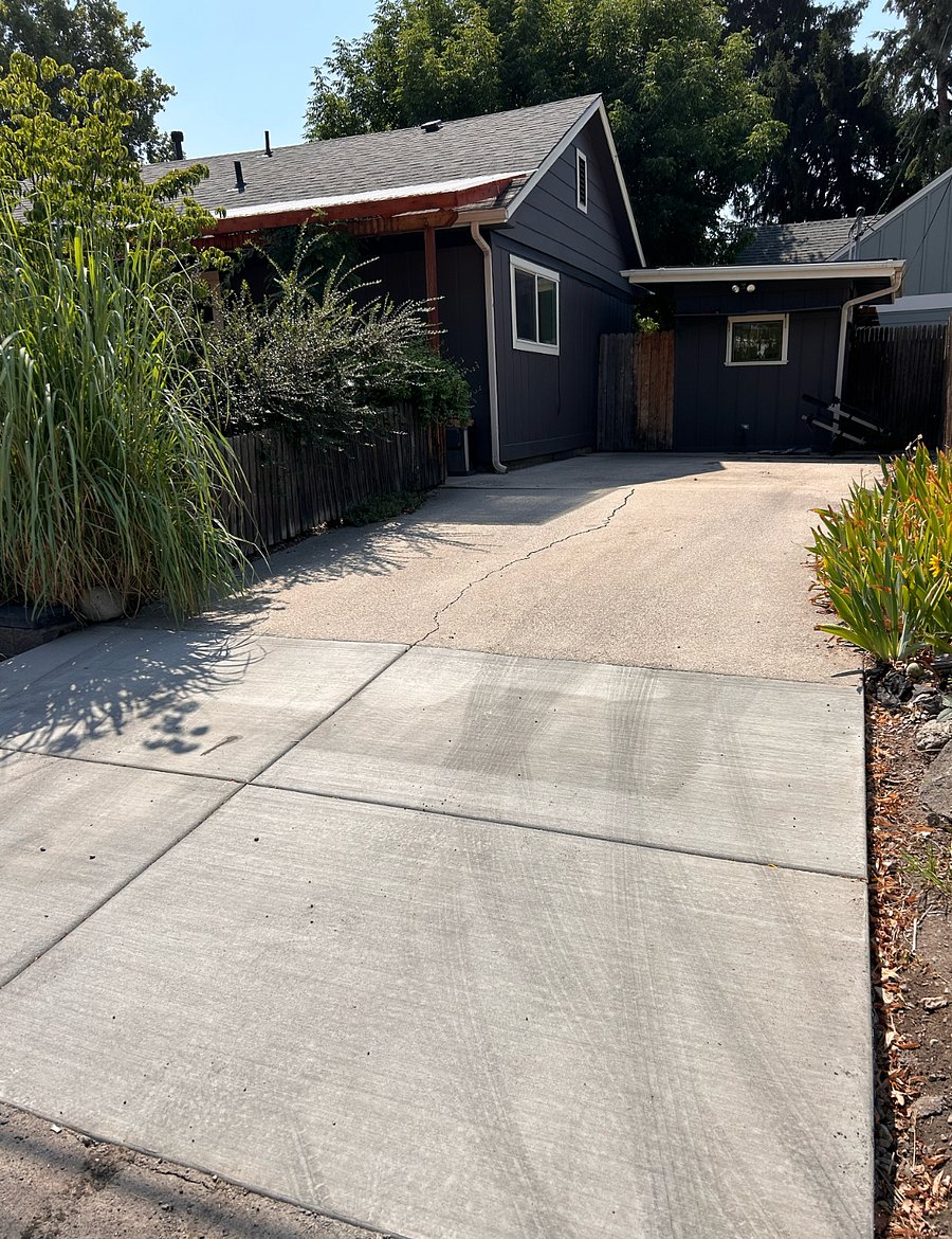 Parking space for two cars.