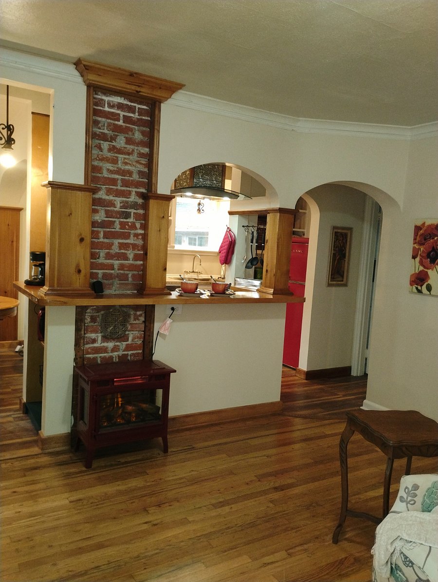 Electric "wood burning" stove with thermostat, or if you do not want to use more electricity you can always just have the flames going during a movie.