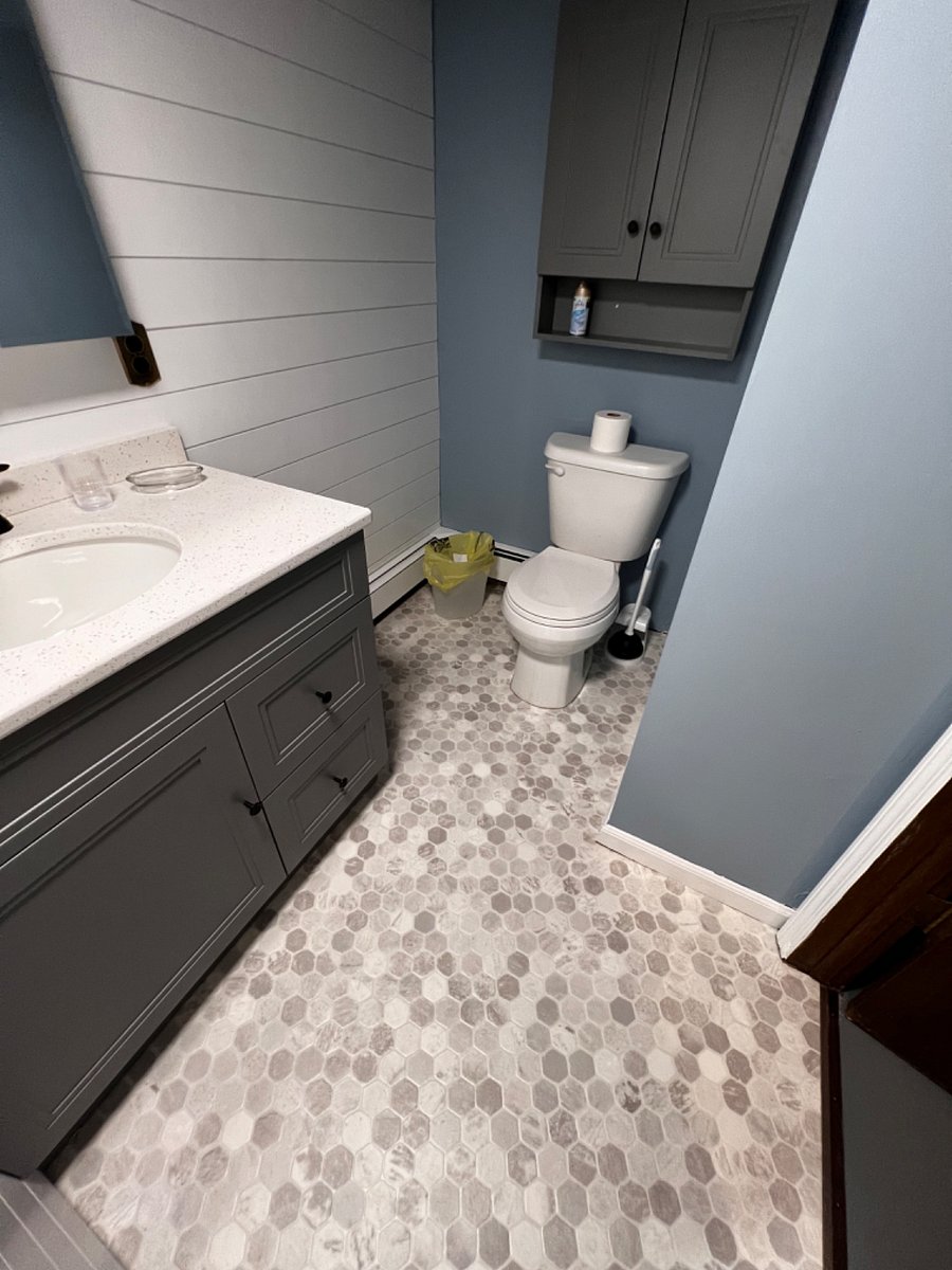Lower level, private and NEW bathroom!