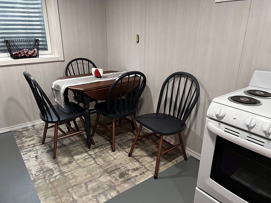 New kitchenette in lower level