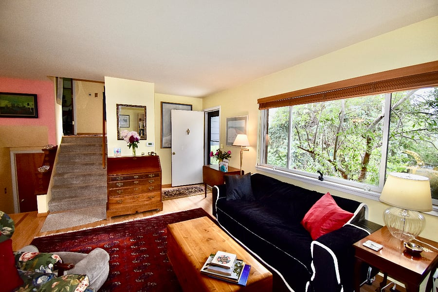 Living room from fireplace