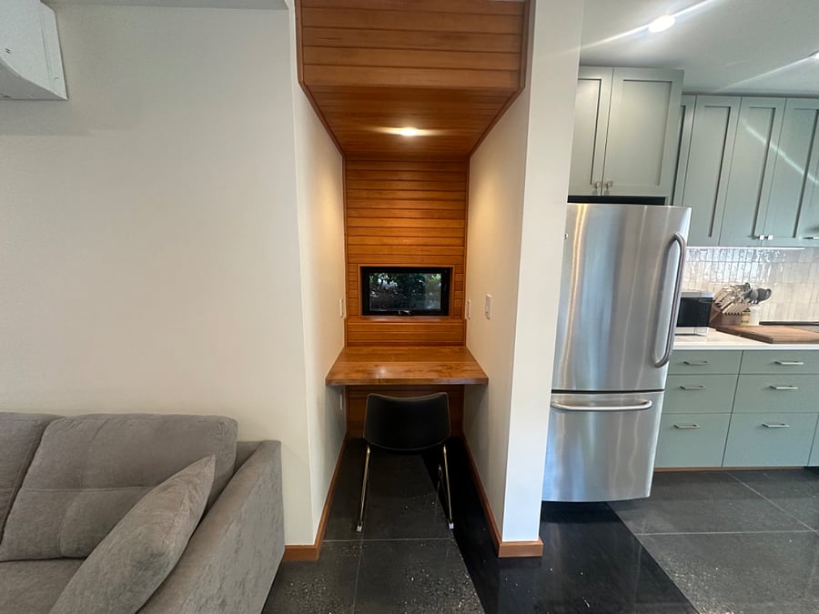 Cozy work nook on main floor