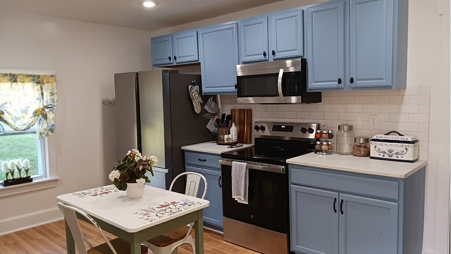 Kitchen stove side