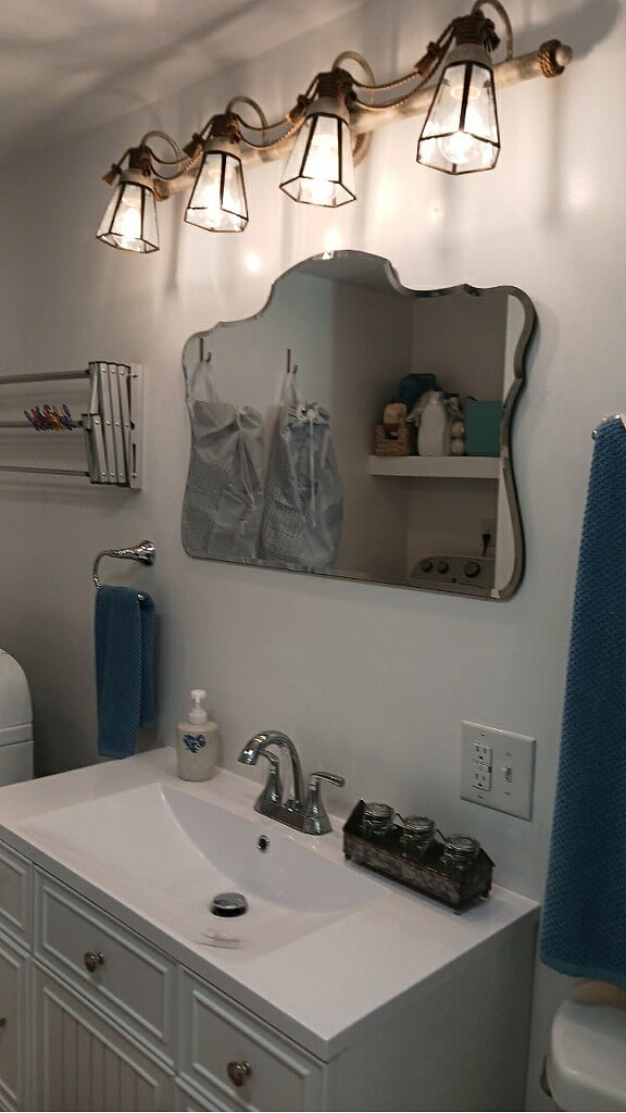 Master bathroom vanity mirror