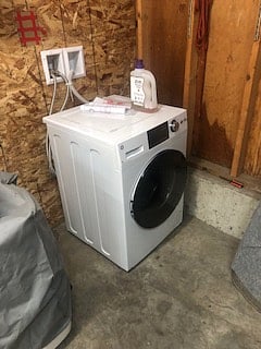 Washer-Dryer Combo in garage