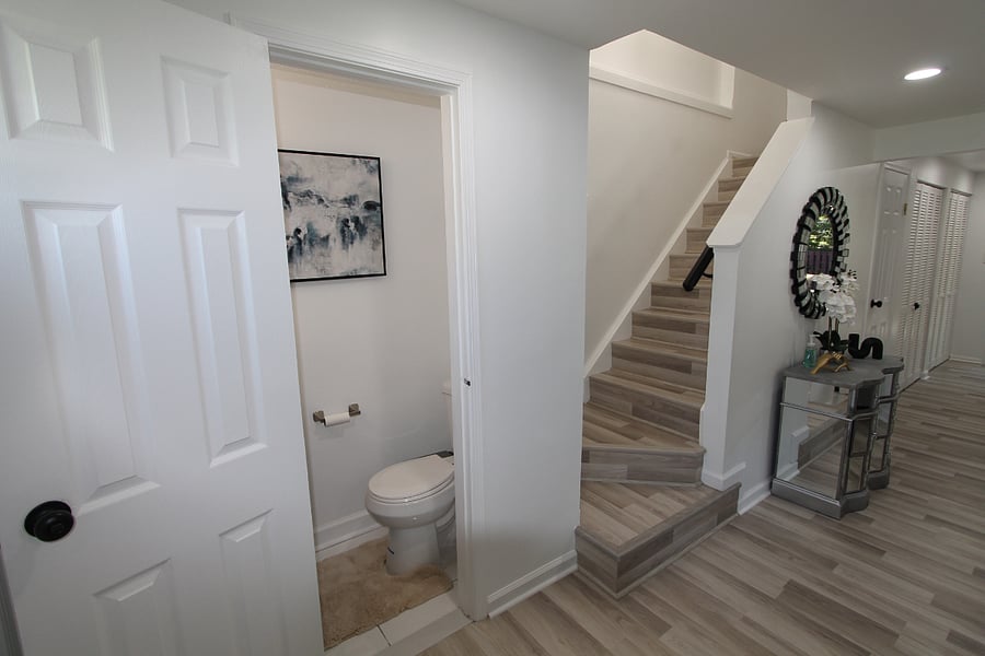Half Bath & Stairs