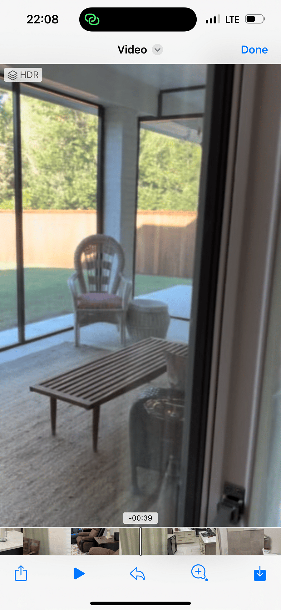 Spacious screened in patio