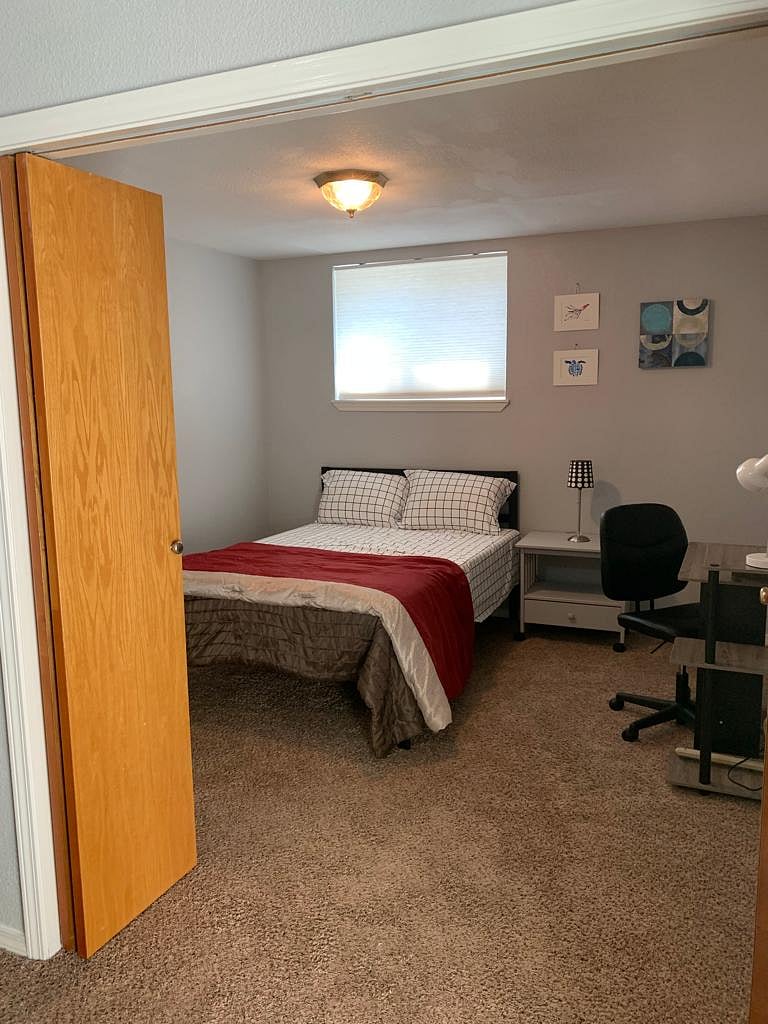 Basement apartment bedroom