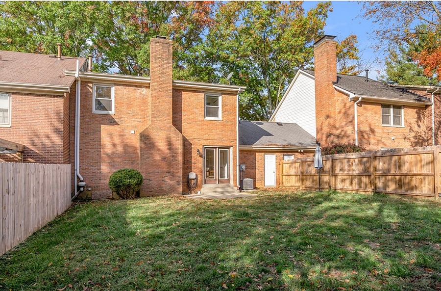 Large fenced-in and private backyard