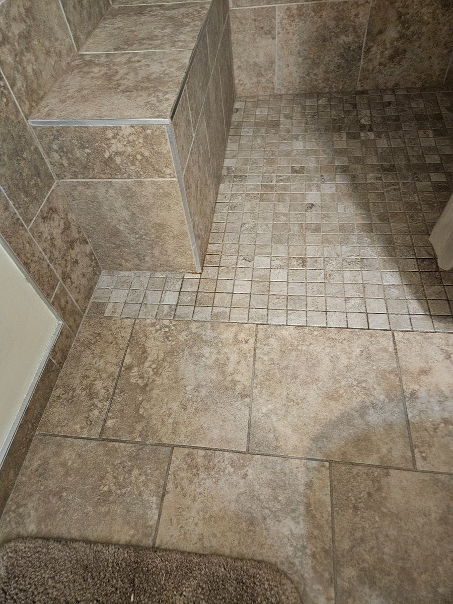 Stepless shower - Hallway Bathroom.