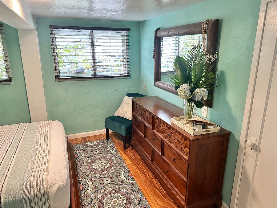 Extra large dresser and extra large closet. 