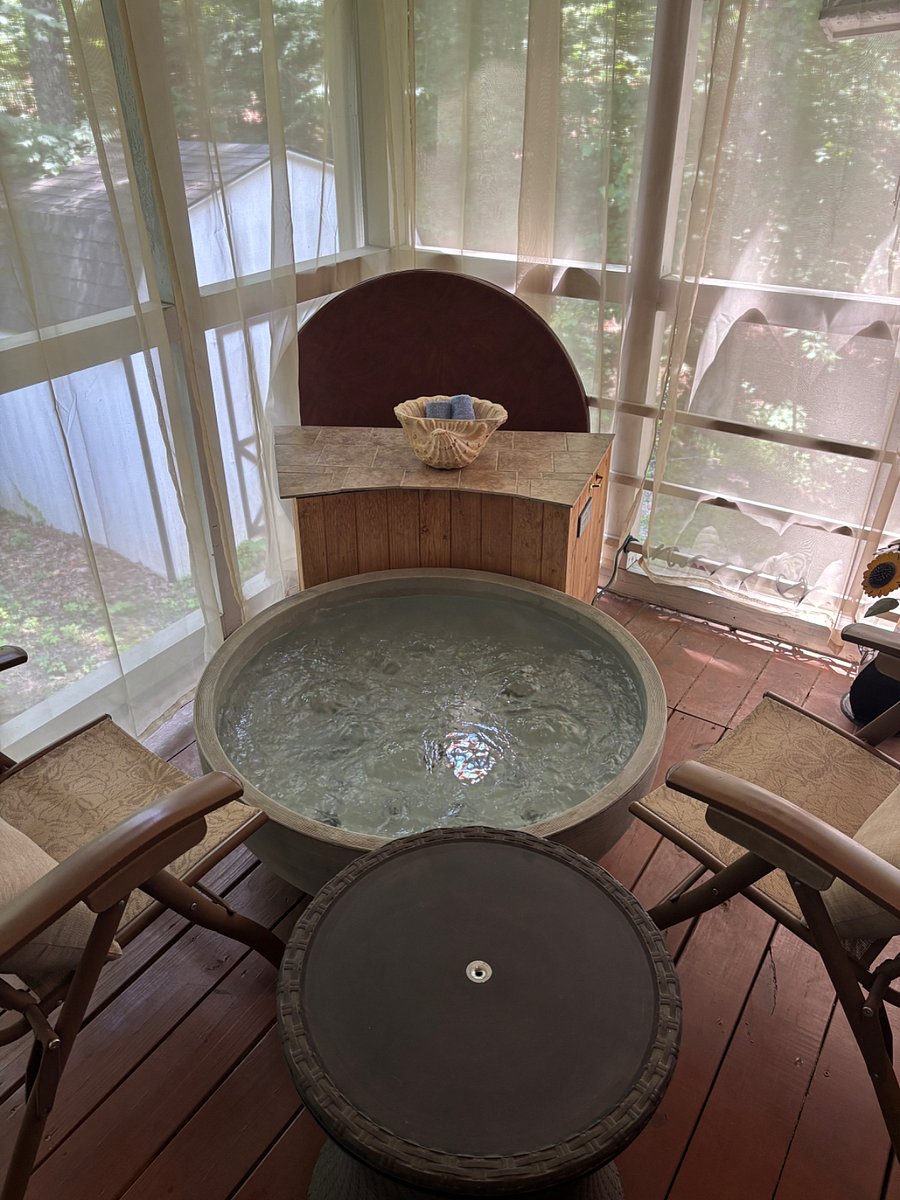 Japanese foot tub. Relax and soak your feet in a hot tub for your feet. Please spray and wipe feet thoroughly before placing into the foot tub.