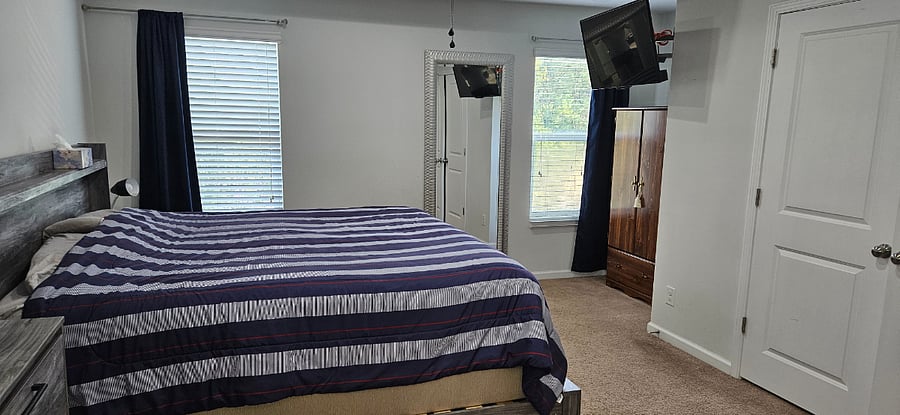 Master Bedroom with King Size Bed and Underbed Storage