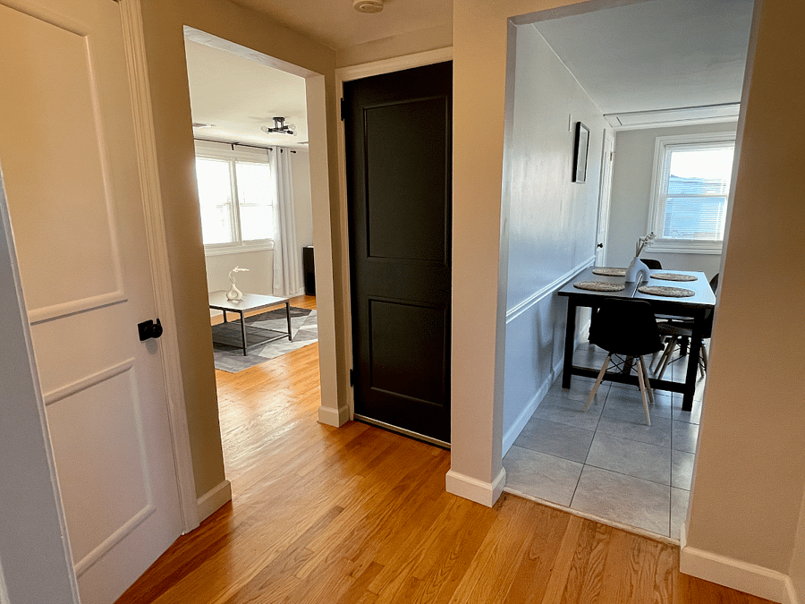Hallway and Entrance Door to Apartment