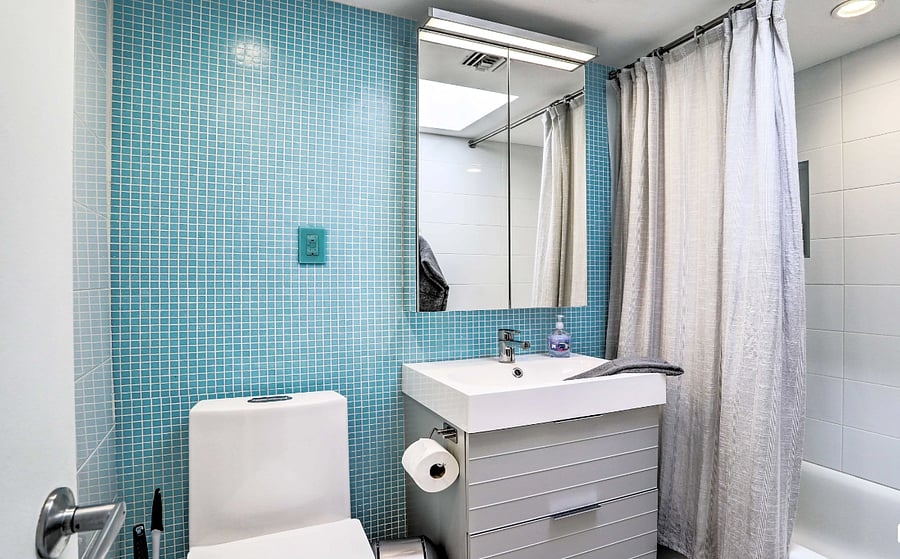 Hallway Bathroom with shower
