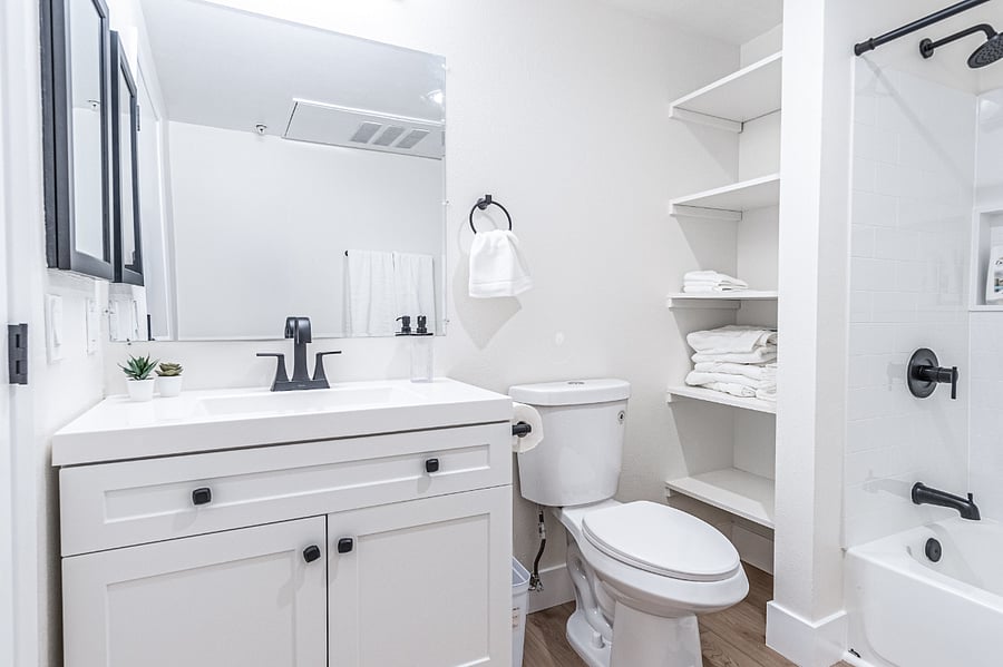 Clean and modern bathroom for your convenience