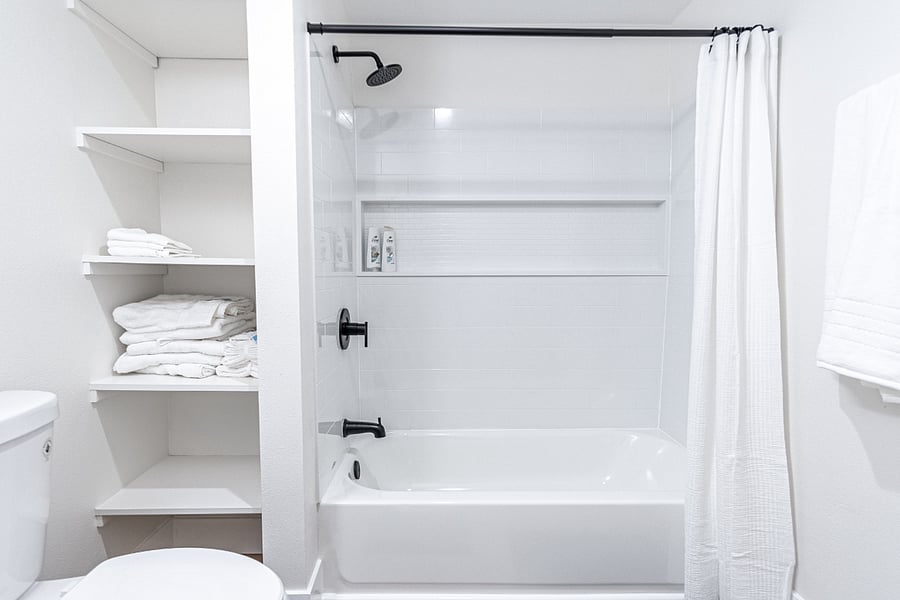 Clean and modern bathroom for your convenience