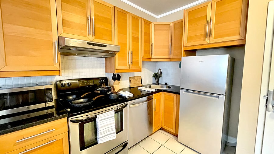 Functional kitchen with essentials