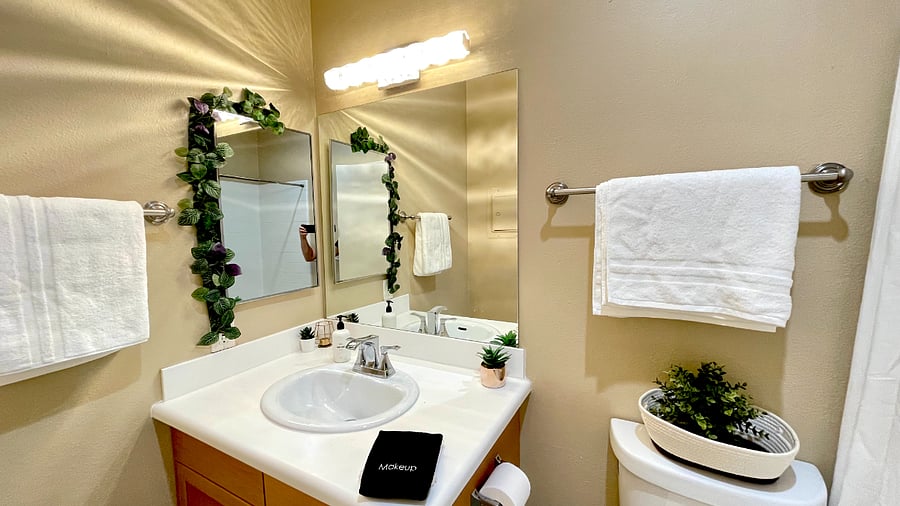 Clean bathroom