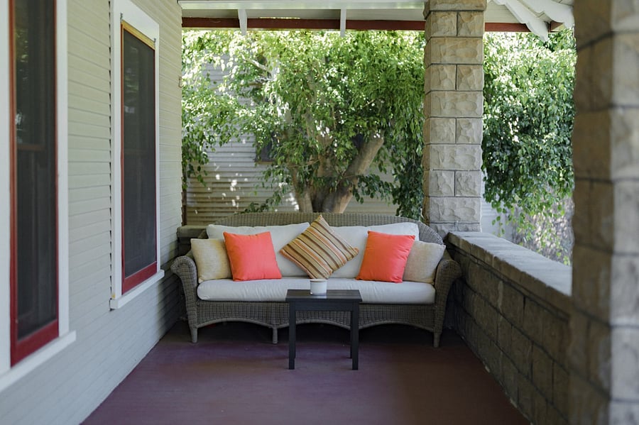 Lovely outdoor front porch