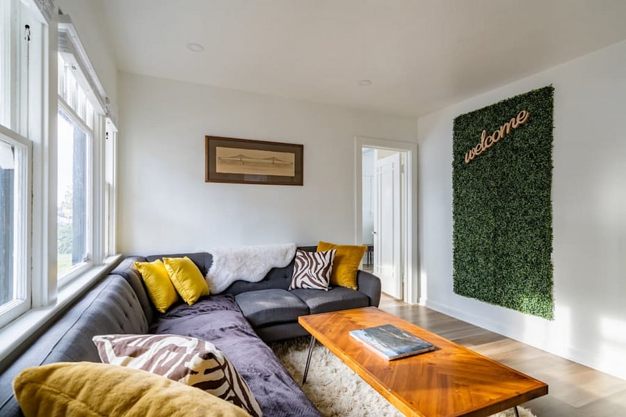 Relax in our spacious living room.