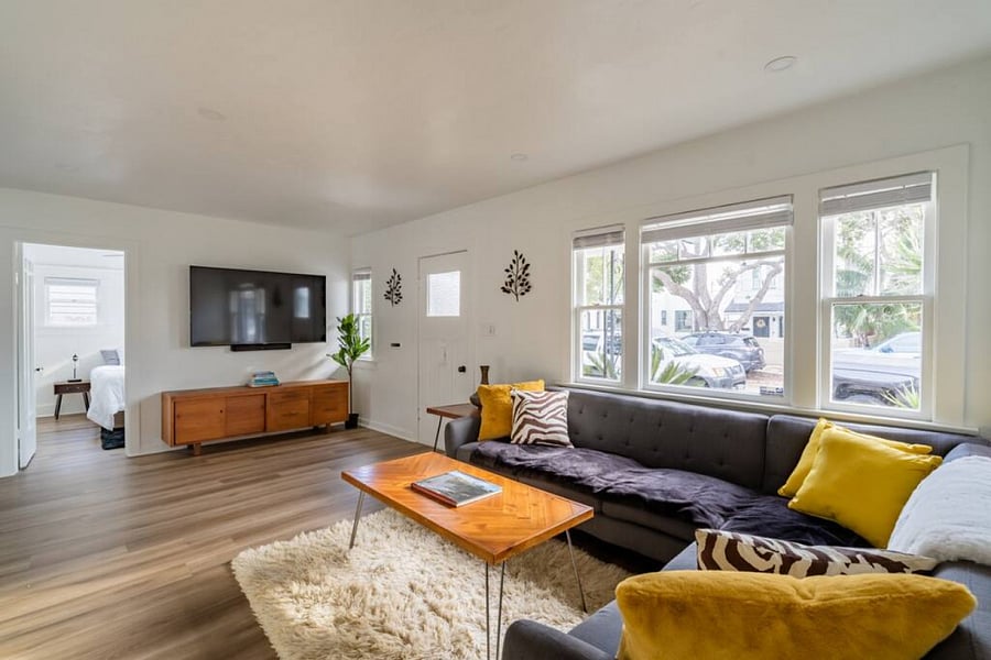 Relax in our spacious living room.