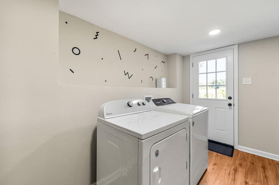 Washer, dryer and detergent for your convenience.