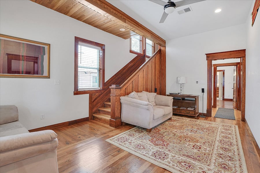 Front door entry. Living room