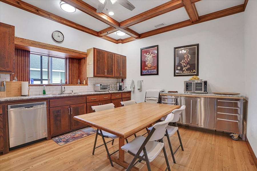 Kitchen and dining.