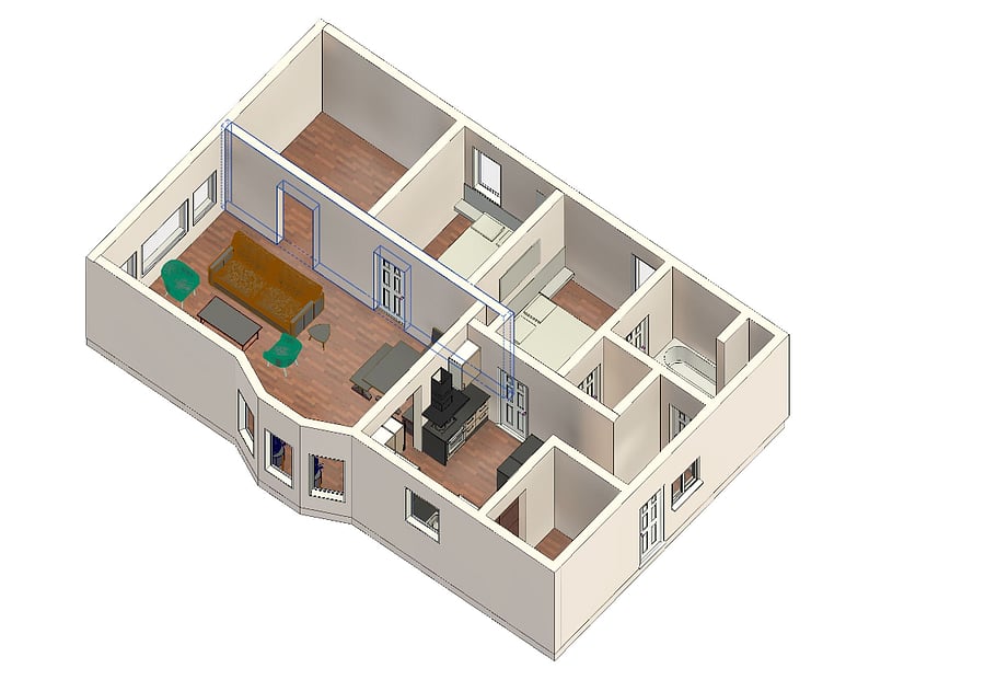 Floor plan layout gives a complete view of the propertys functional and spacious design.