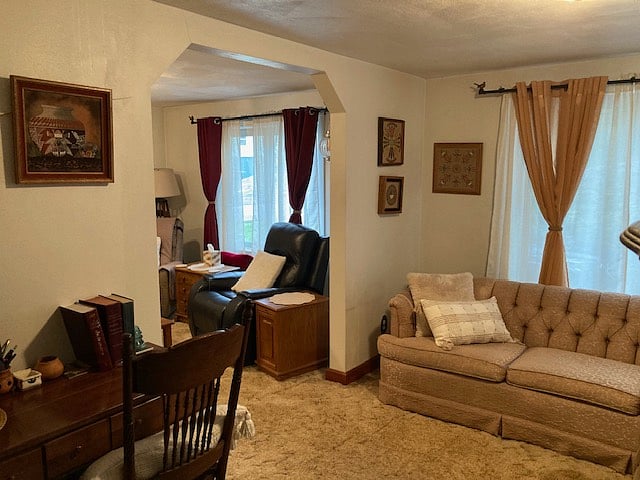 Parlor, which has a desk with a 17" monitor, wireless keyboard and mouse and a power cube. 