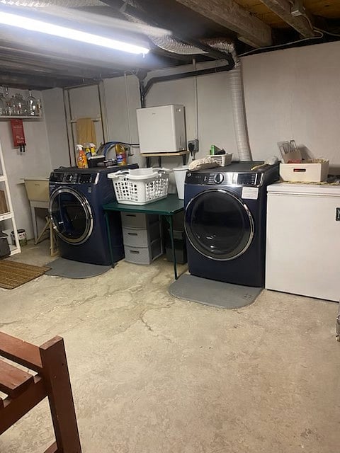 Both Units, plus a dehumidifier to help with the dampness in the cellar. 