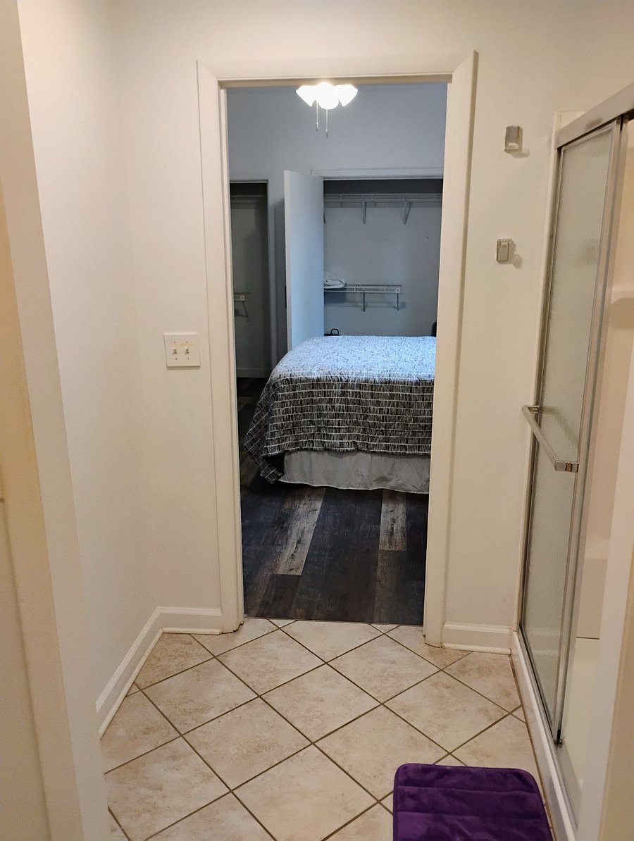 View of bathroom to bedroom 