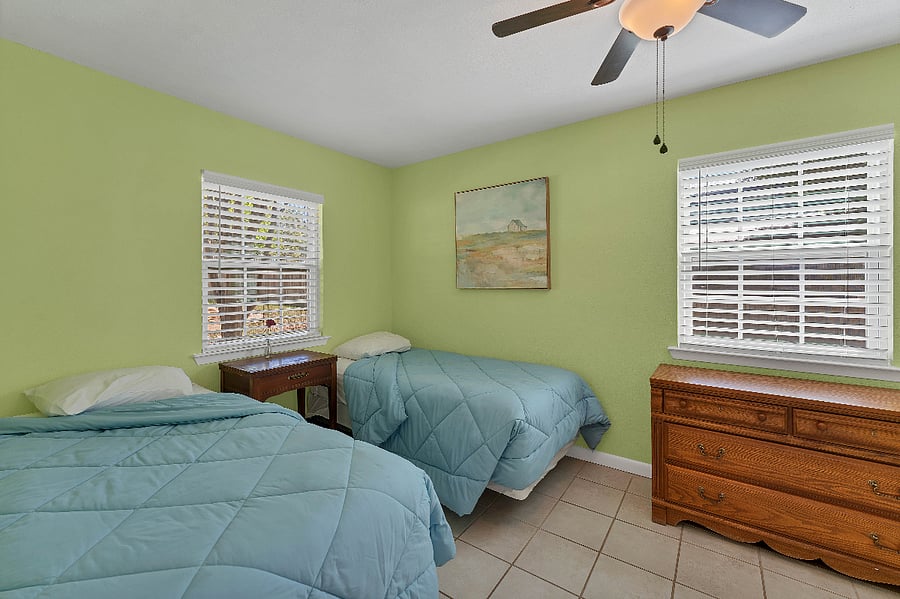Includes nightstand with drawers and dresser for extra storage.