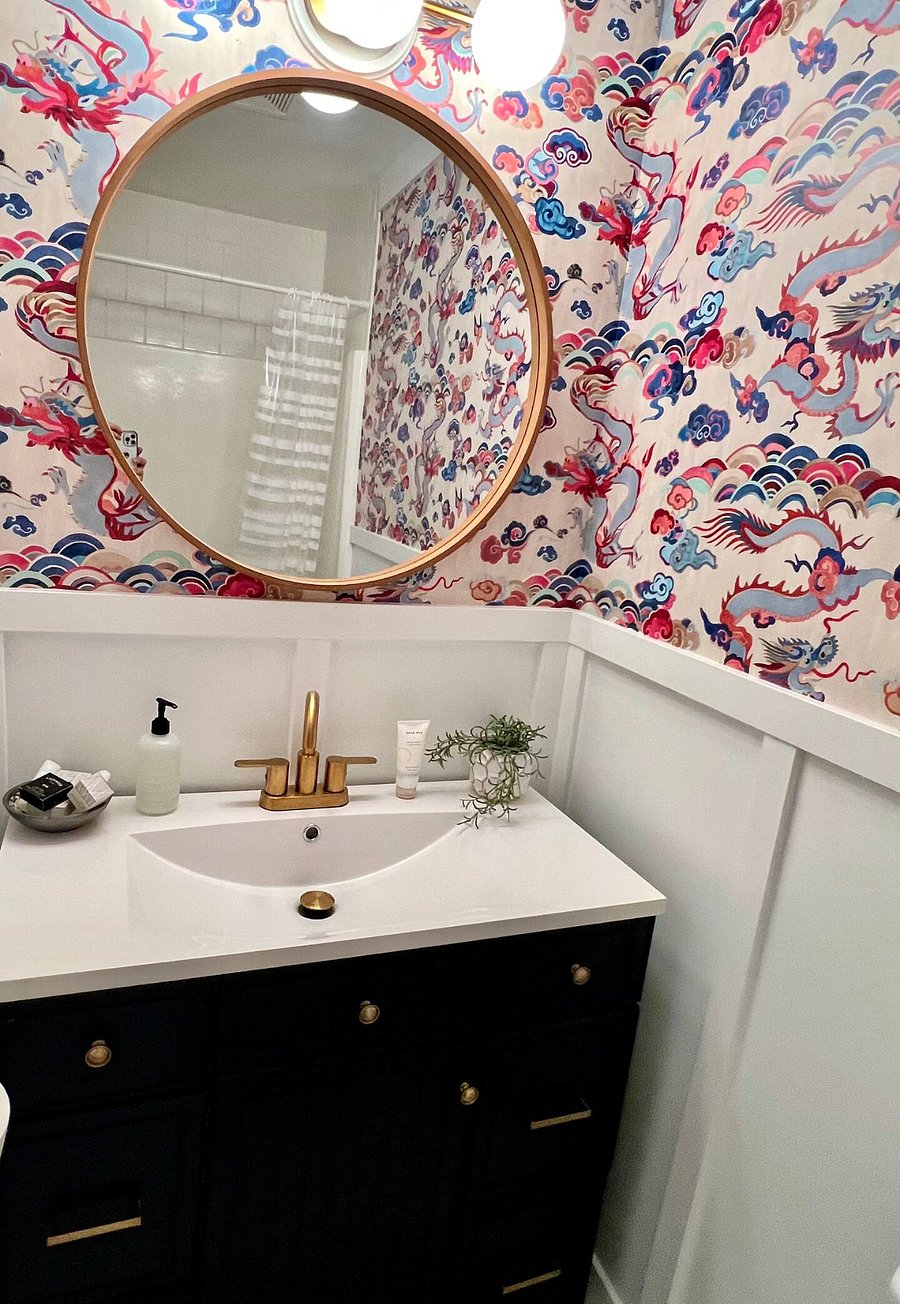 The guest bathroom and a fun one at that!