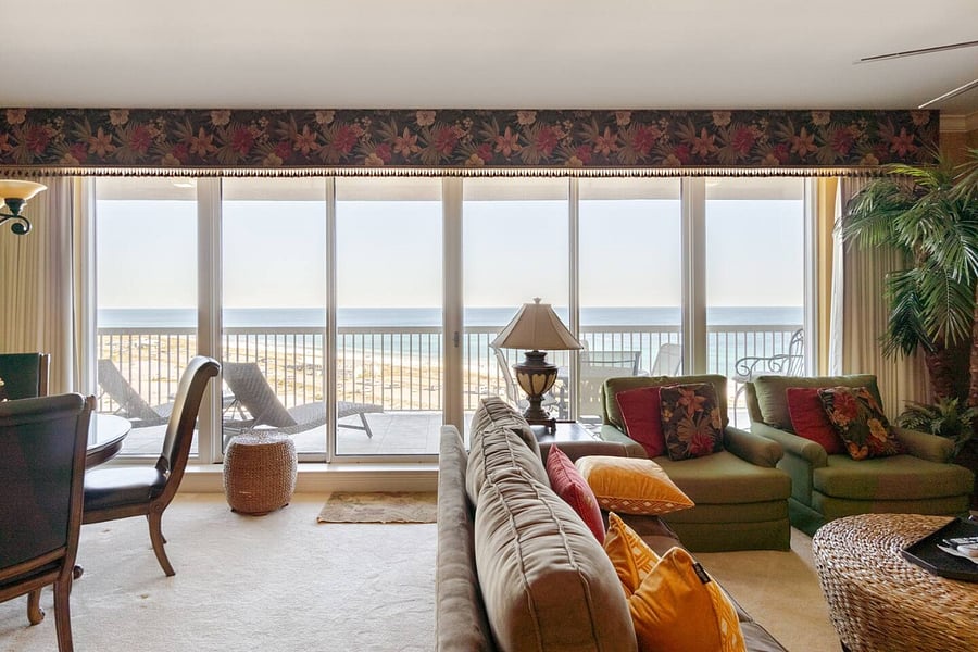 View of the Gulf from the Living Room