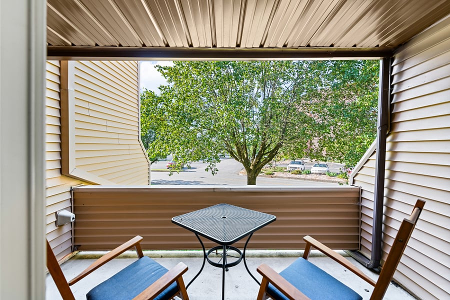 Downstairs patio