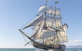 The Lady Washington. Sail on a historic when in port.