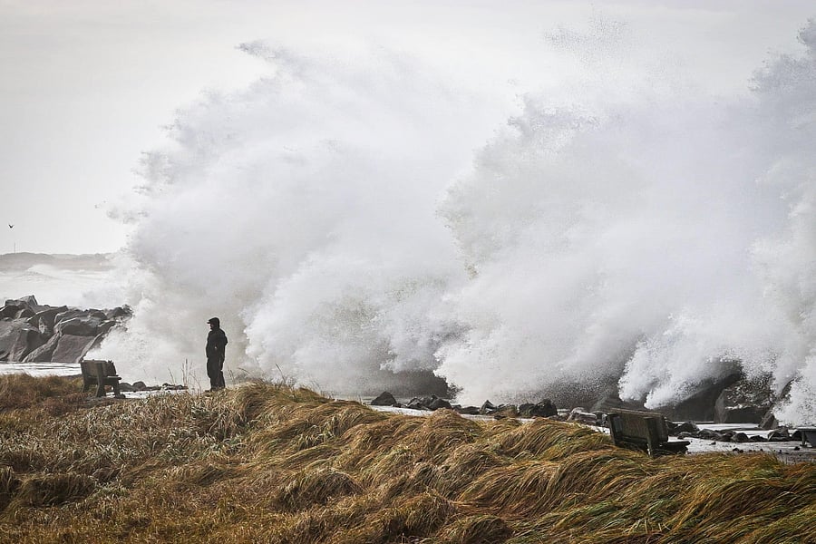 King Tide at the Beach. So awesome! Be careful what's behind you.