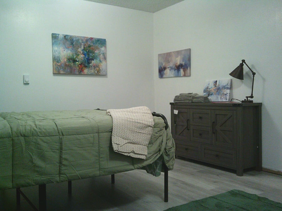 Dresser with lots of drawers and cubbies.
