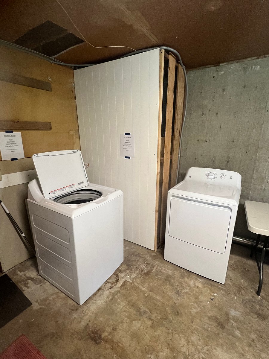 Shared laundry in garage