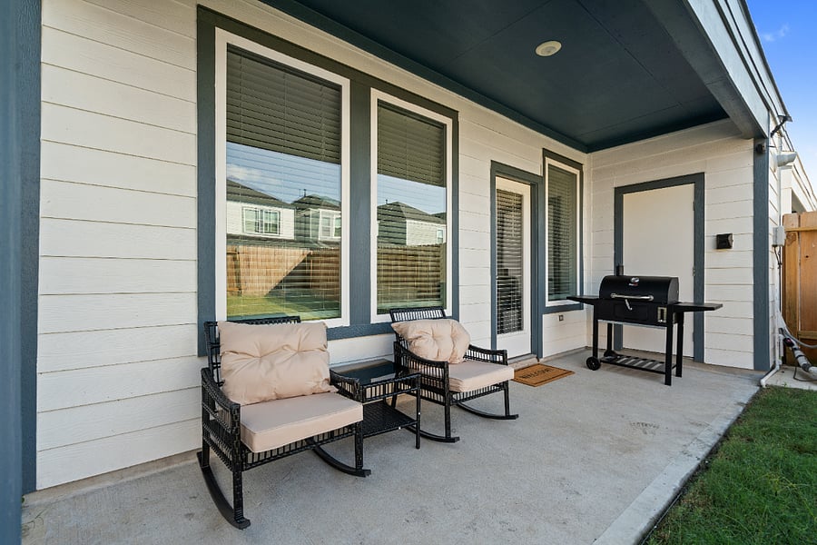 Patio with chairs