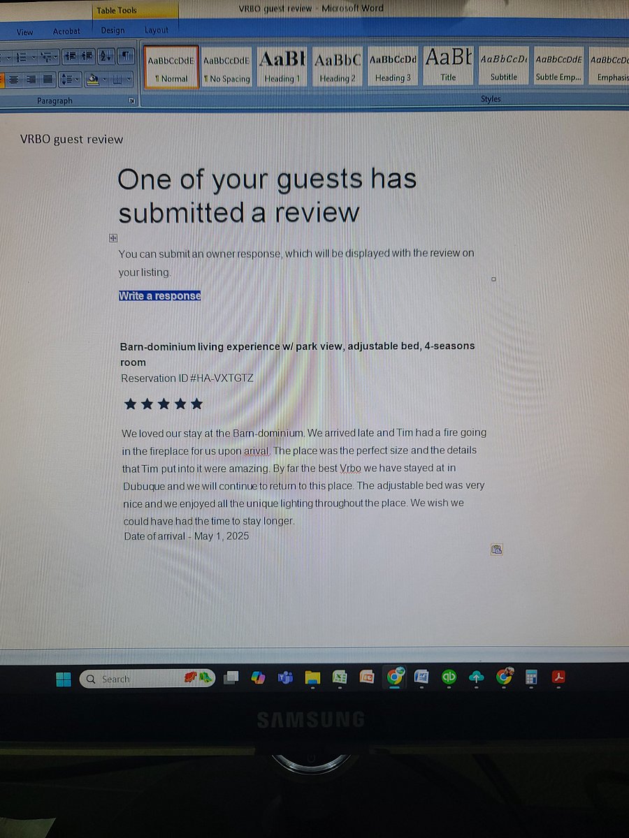 VRBO review